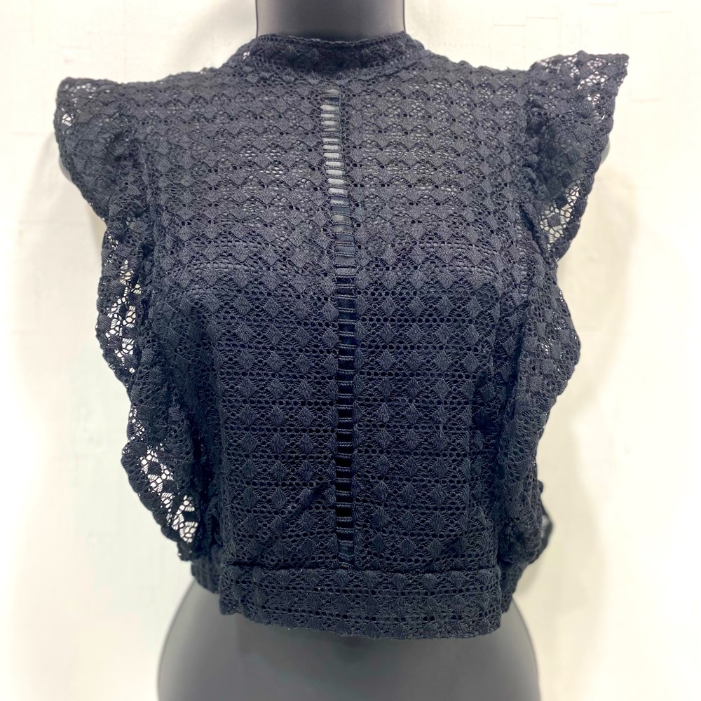 Black lace top size Large